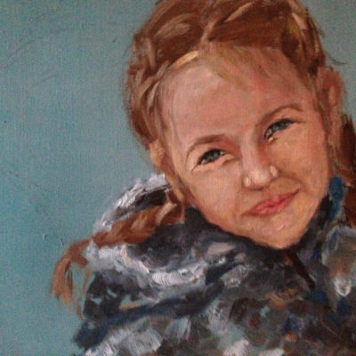 Portret Aga, olej na płótnie, 50x40cm, 2013